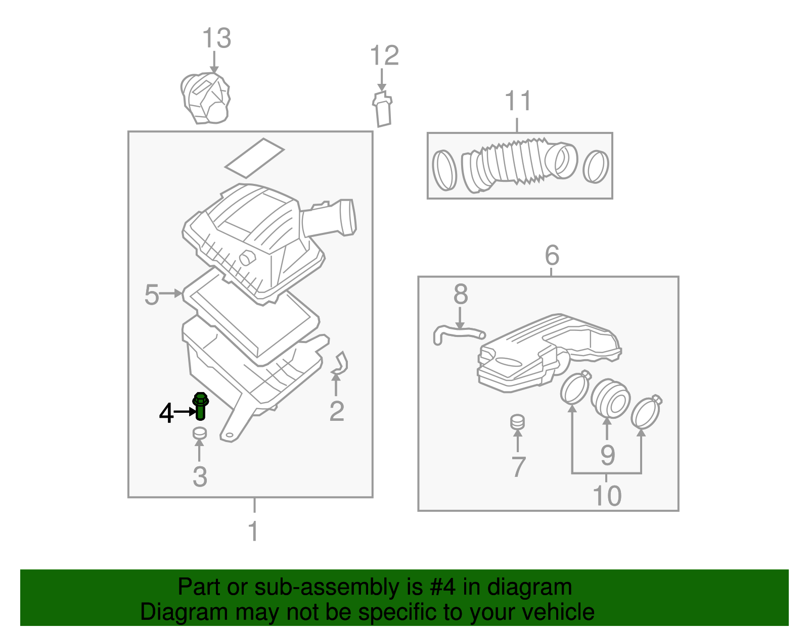Air Cleaner Housing Bolt - GM (15290376)