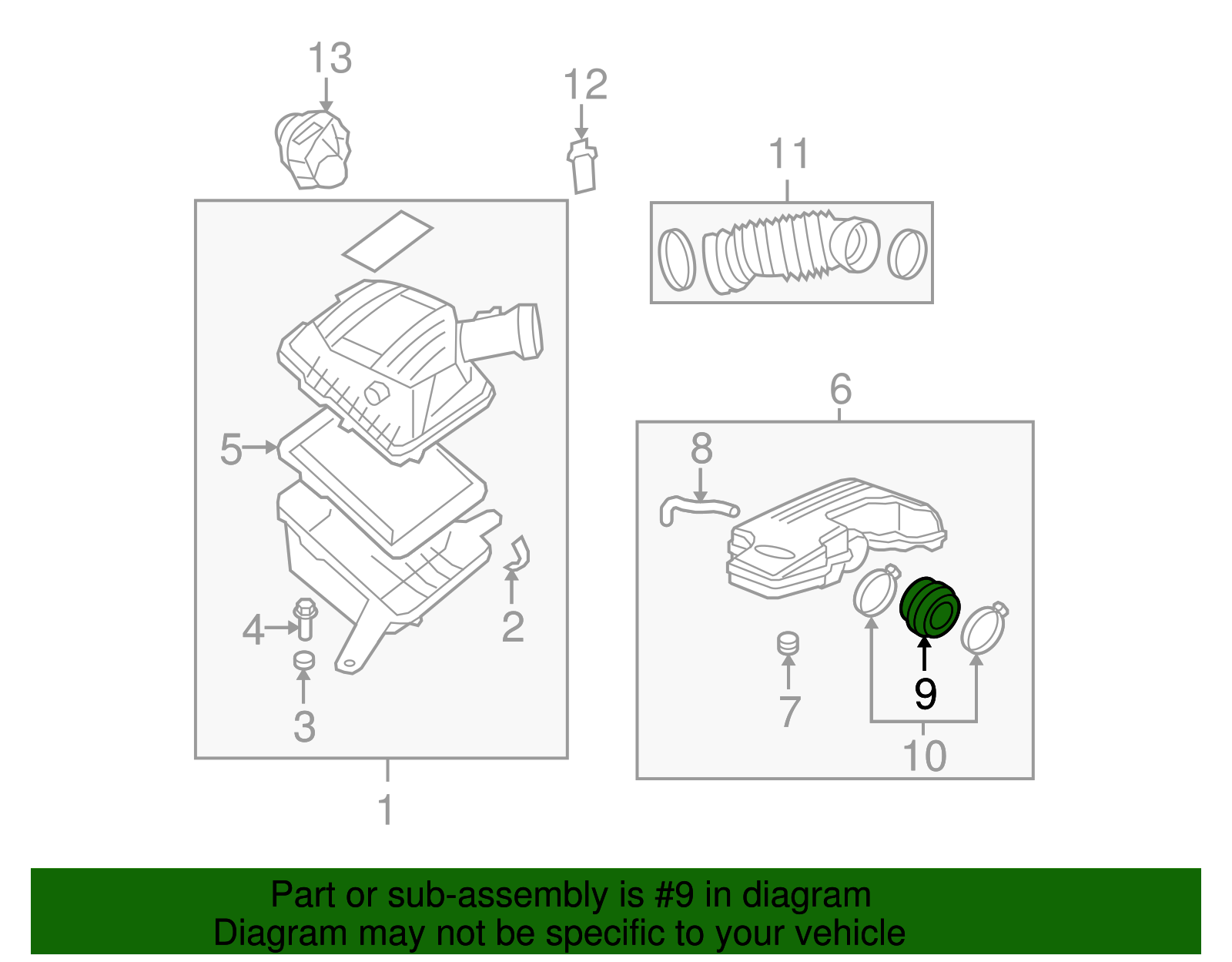 Air Cleaner Resonator Outlet Duct - GM (15202417)