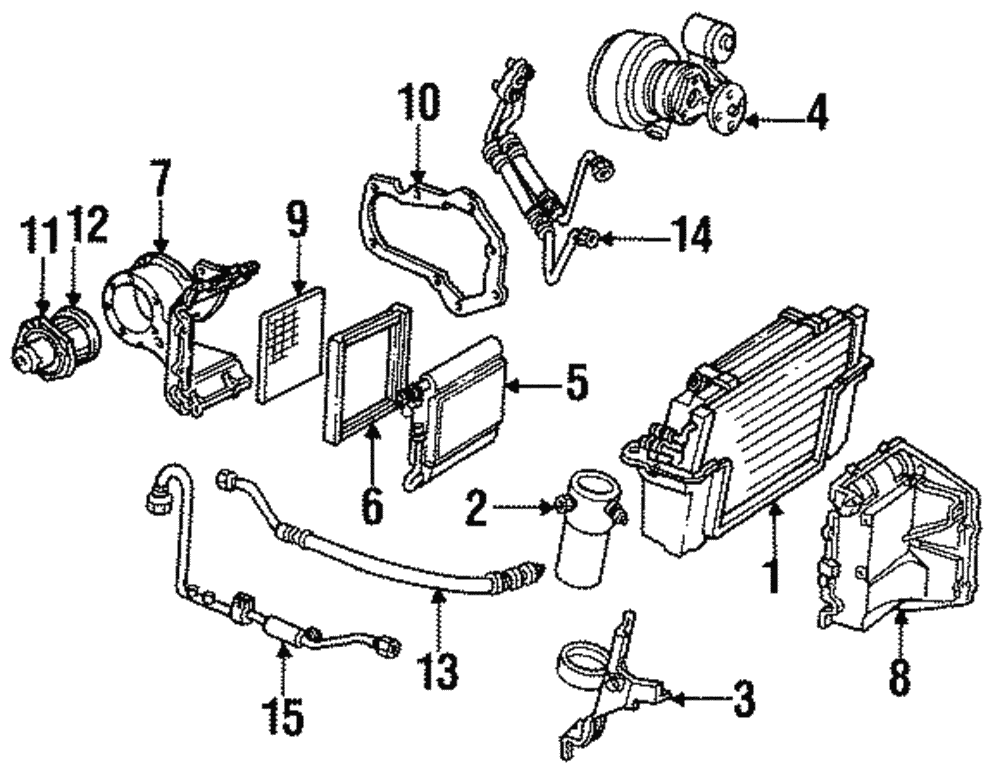 Heating and Air Conditioning Blower Motor with Wheel - GM (12491240)