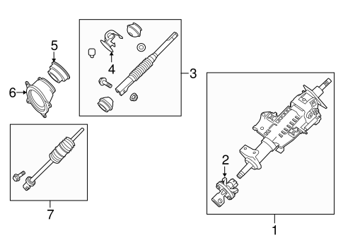 Steering Column Assembly for 2013 Nissan Xterra #0