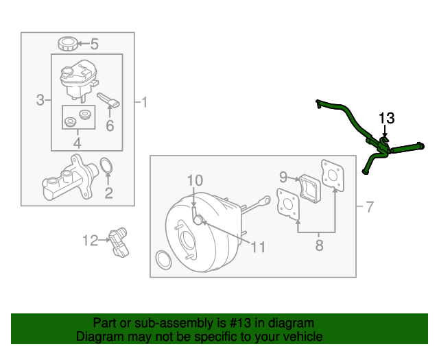 20112019 Ford OEM Brake Vacuum Hose DG1Z9C490C Ford Parts Center