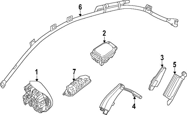297-860-29-00-64 - Head Air Bag 2022-2024 Mercedes-Benz | Mercedes 