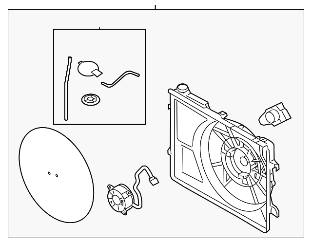 Kia Rio Fan Module 25380-H9050 - Fan Assembly 2018-2023 Kia Rio | Genuine Kia Parts