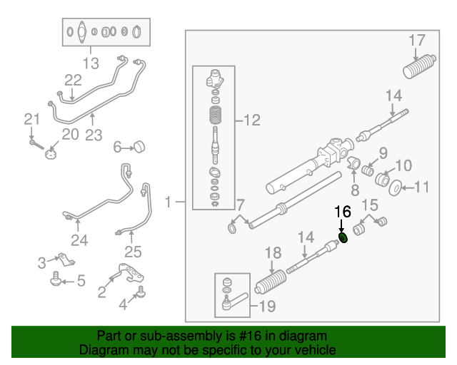 20042009 Subaru Inner Tie Rod Lock Washer 34127AG02A Subaru Parts Pro