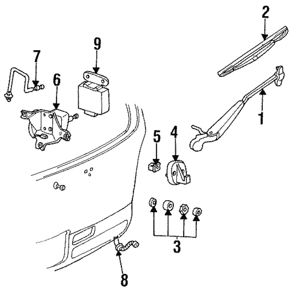 Wiper Motor - Ford (YF5Z-17508-BA)