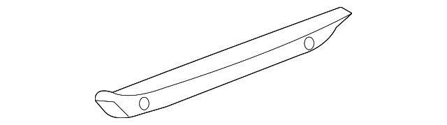 Black Rear Bumper Fascia Opening Insert - GM (15784684)