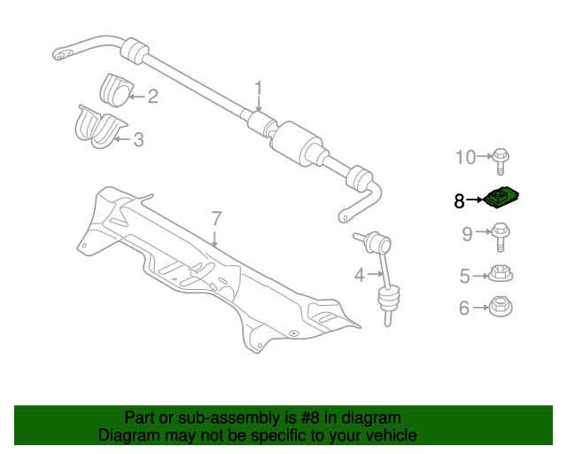 Genuine BMW 07147151144 Exhaust Heat Shield Nut FREE Shipping
