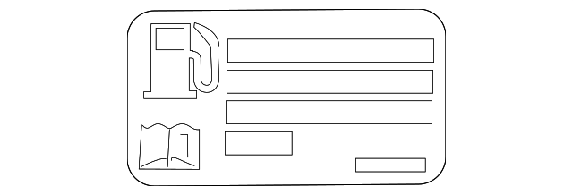 Fuel Information Label - Buick (92229719)