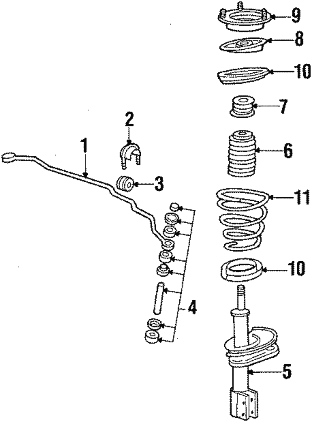 Premium Gas Charged Front Driver Side Suspension Strut Assembly - GM (88945825)