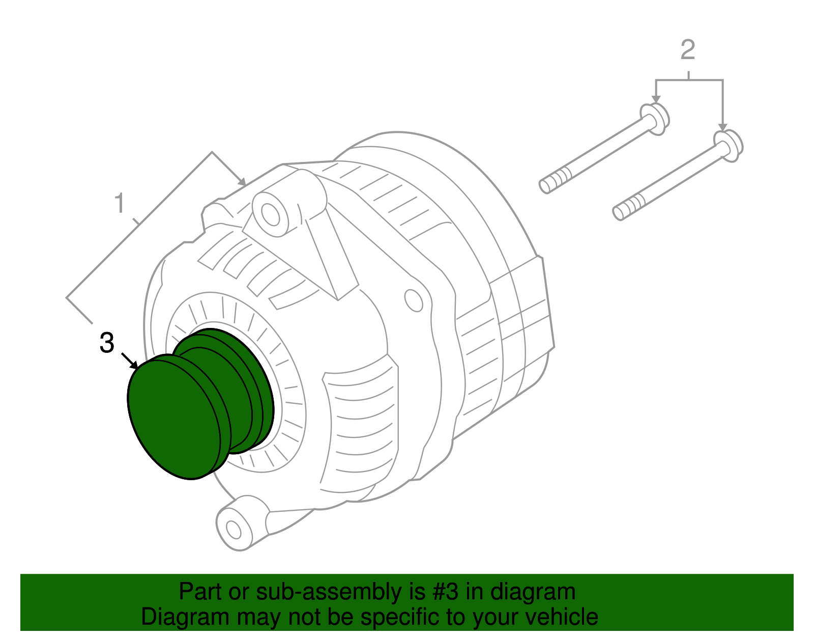 Alternator Pulley - GM (93744996)