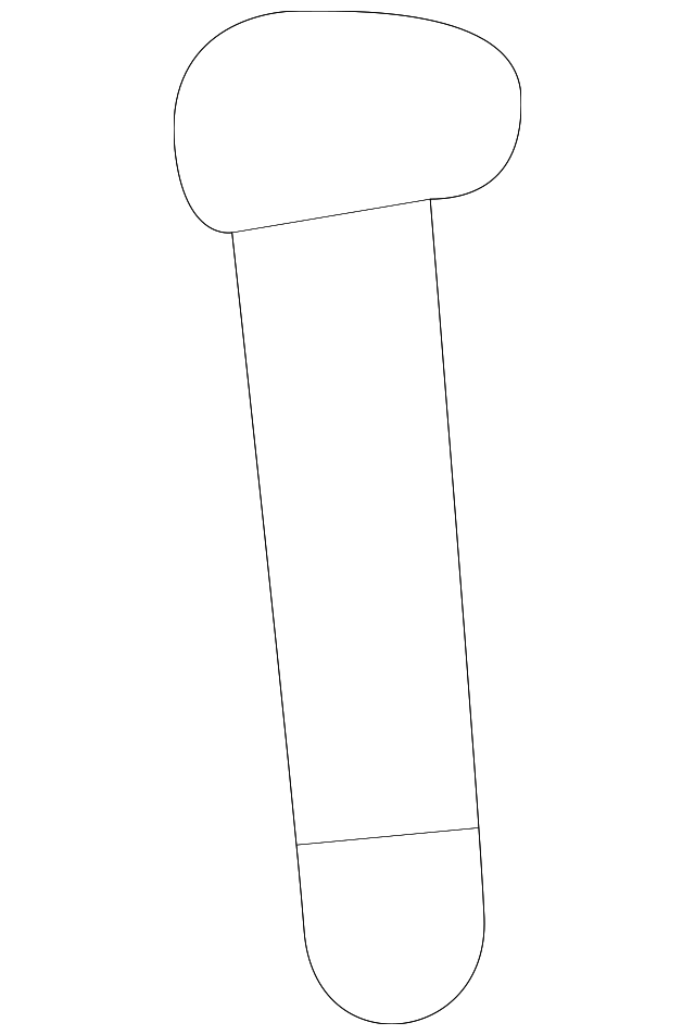 Ebony Rear Seat Head Restraint Guide - GM (89043502)