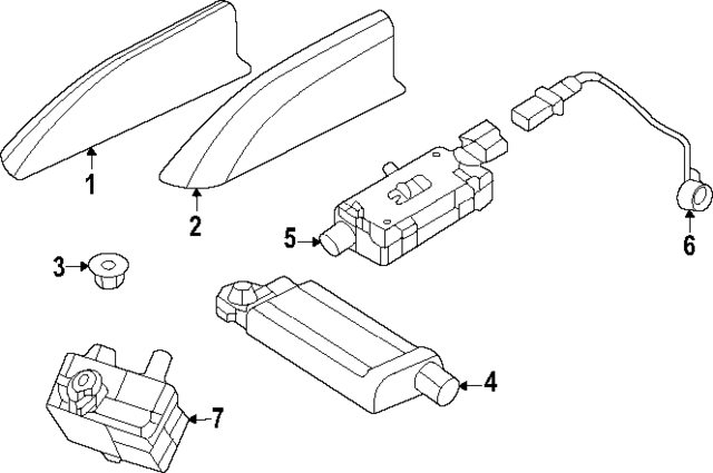 Genuine OEM Antenna Mast Part# LR151865 Fits 2022-2023 Land Rover  