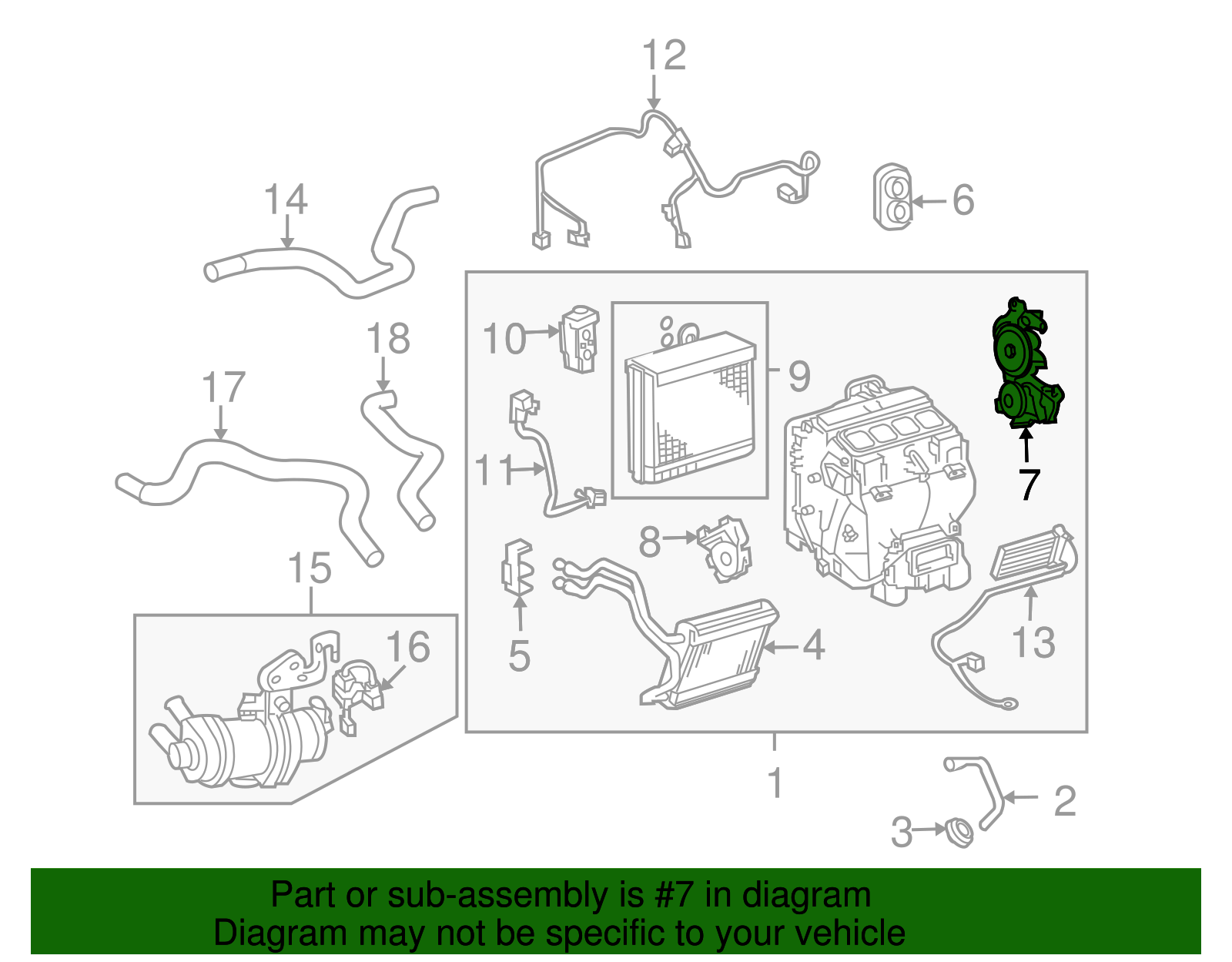 HVAC Defrost Mode Door Actuator - Toyota (87106-33290)