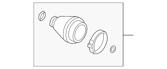 Front Wheel Half-Shaft Constant Velocity (CV) Boot Kit with Clamps and Ring - GM (10359415)