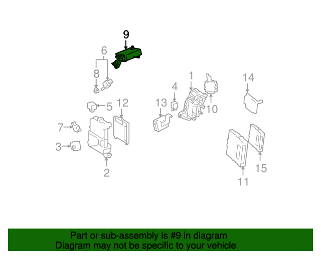 20142015 Toyota Power Steering Control Module 8965047512 Toyota Parts