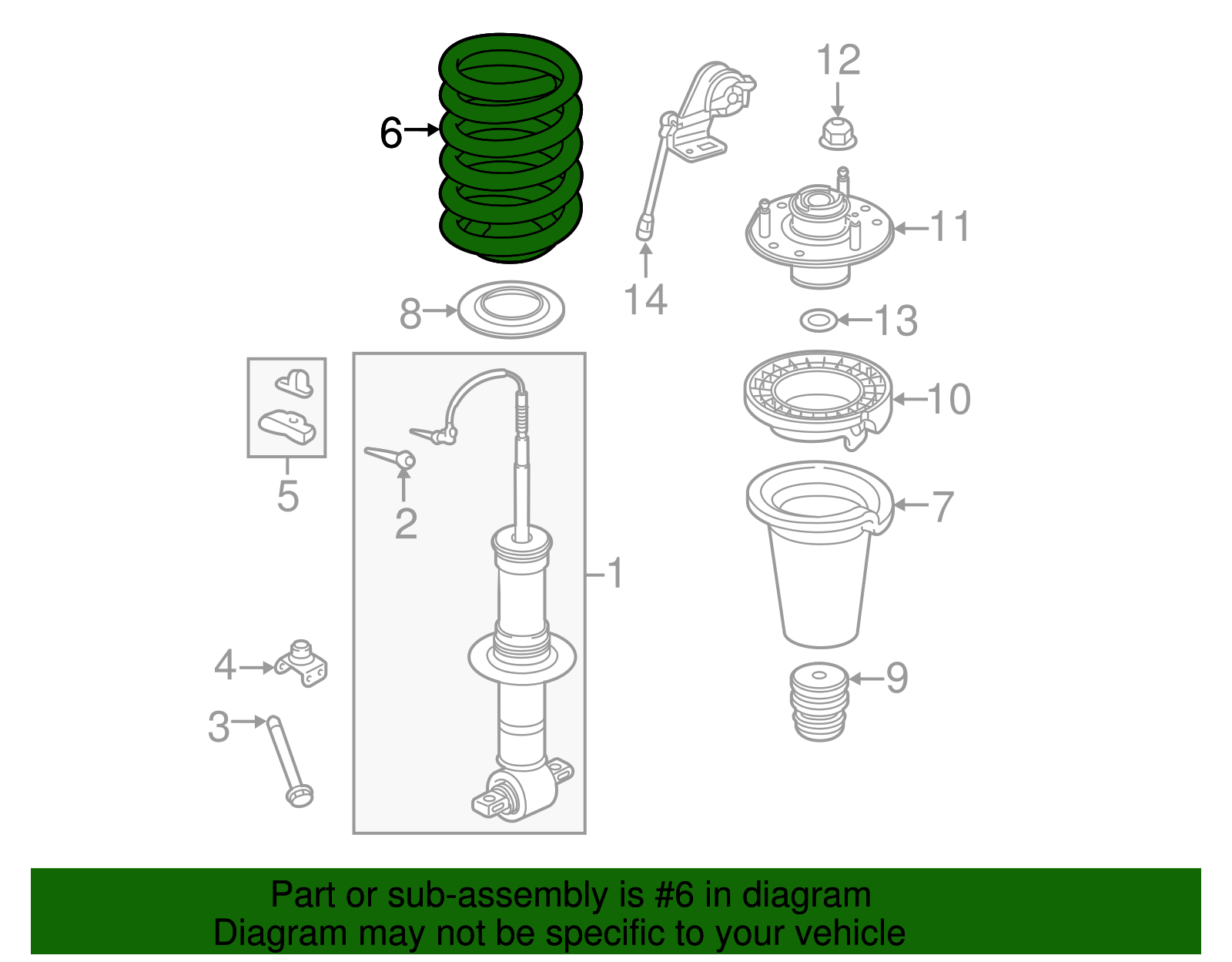 23312159 - Front Coil Spring 2015-2023 GM | Gateway Buick GMC Parts