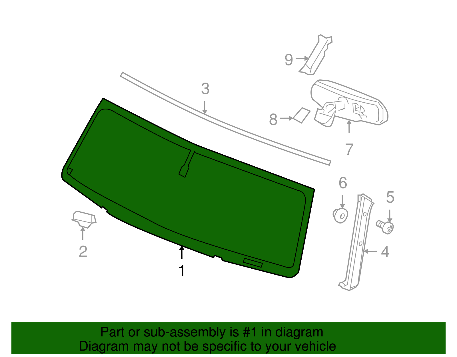Windshield - GM (25913255)