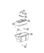 Storage Battery, US - Mopar (BBH9A001AA)