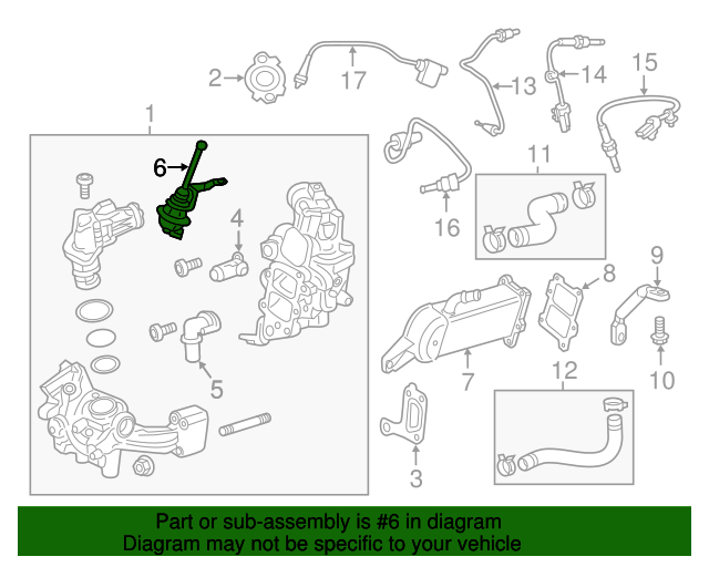 20162022 GM EGR Cooler Bypass Valve 55597899 GM