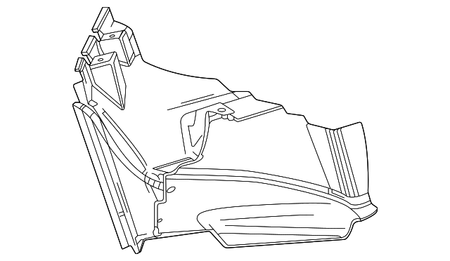 Passenger Side Auxiliary Radiator Front Duct - GM (84105439)