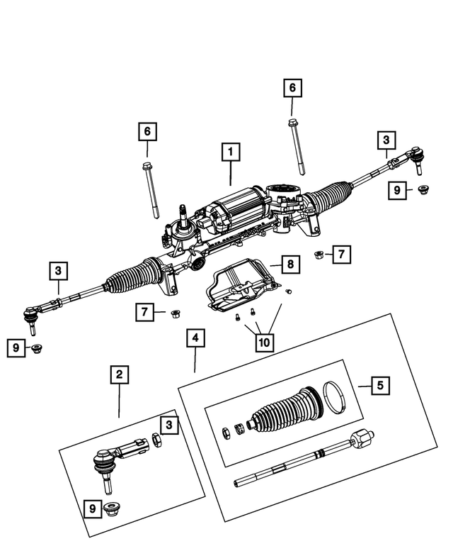 20132016 Dodge Dart Rack And Pinion Gear 68080078ak