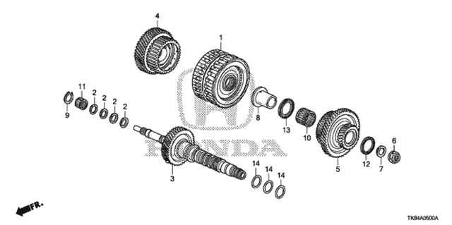 AT Mainshaft - Clutch (4th-5th) (5AT) for 2012 Honda Odyssey #0