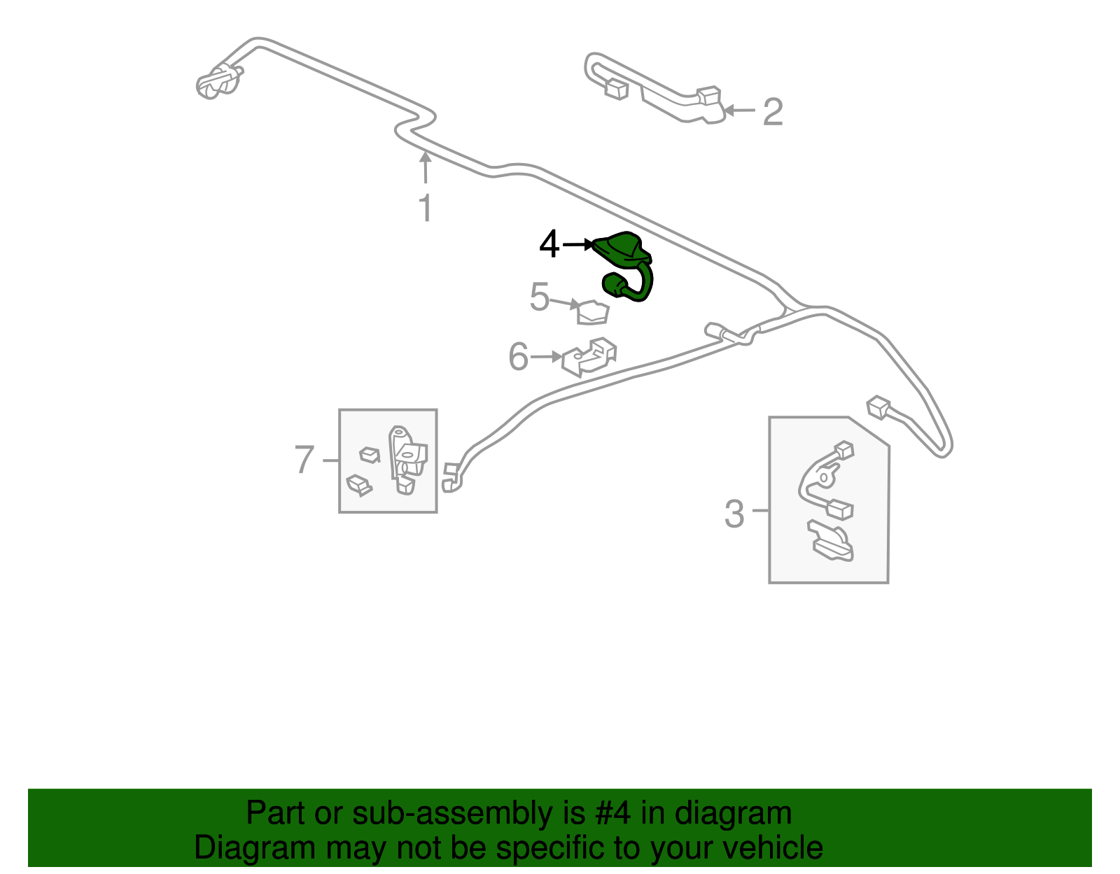 86760 60100 b2 2015 lexus gx460 antenna my l parts