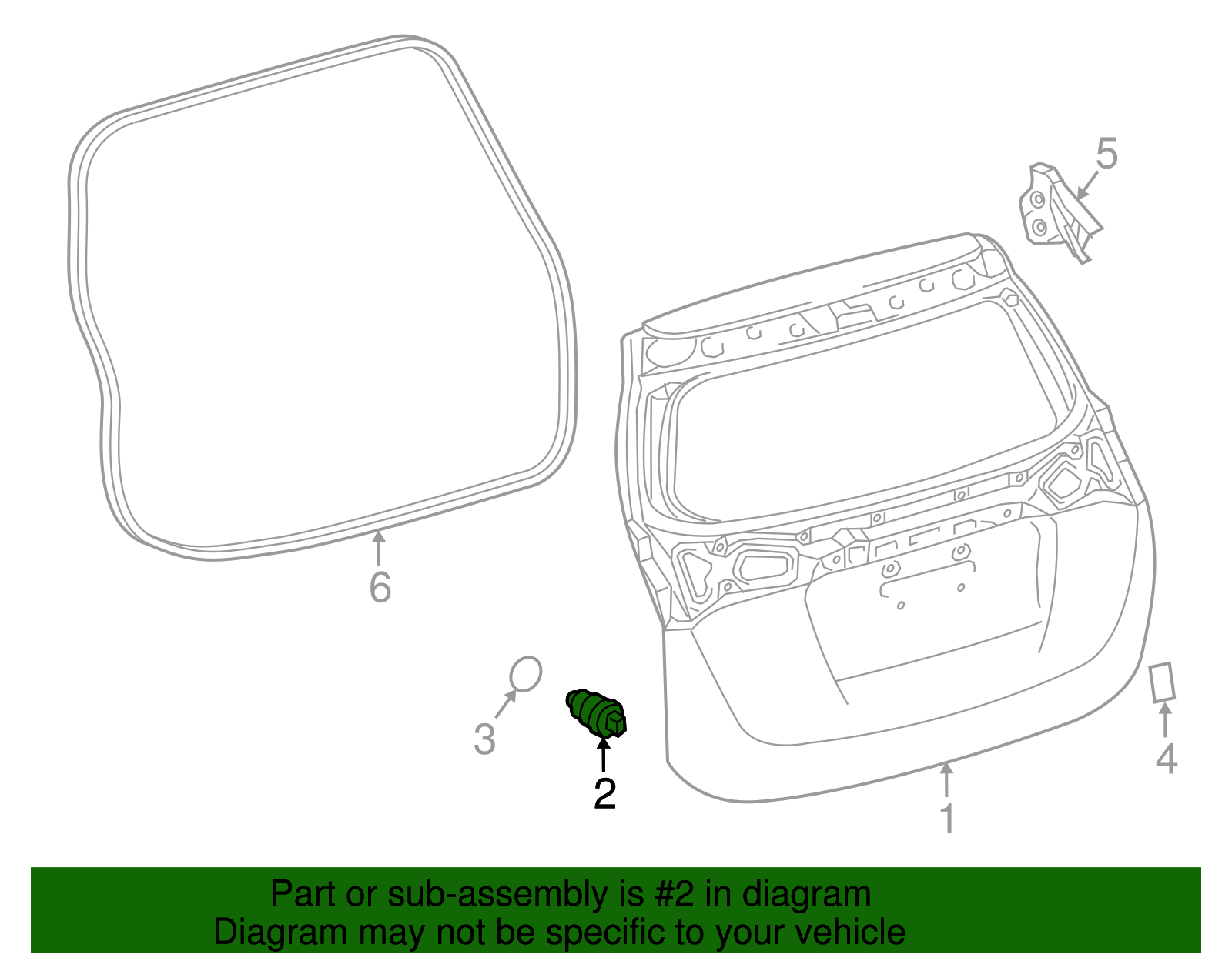 Lift Gate Bumper - Scion (90541-09142)