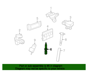 2002-2011 Mopar Spark Plug SZFR5LP13G | TascaParts.com