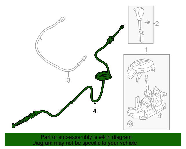 2015-2018 Chevrolet City Express Automatic Transmission Range  
