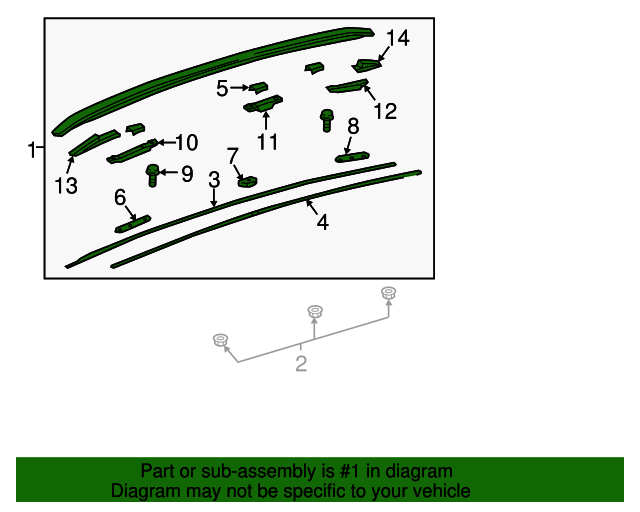 20152021 Lexus Roof Rack 6347078010 Discount Parts Monster