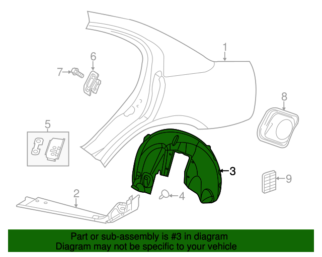20152021 Dodge Charger Splash Shield 68205938AE