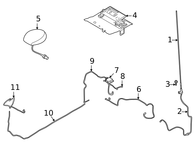 thumbnail image 2 of Genuine OEM Ford Satellite Radio & GPS Antenna Assembly (2009-2023) – MUST SEND VIN 2 of 5