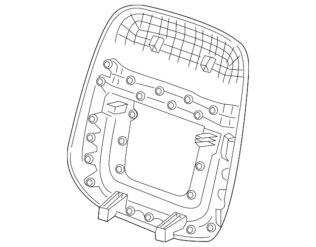 Maple Sugar Front Seat Back Cushion Finish Panel - GM (84098363)