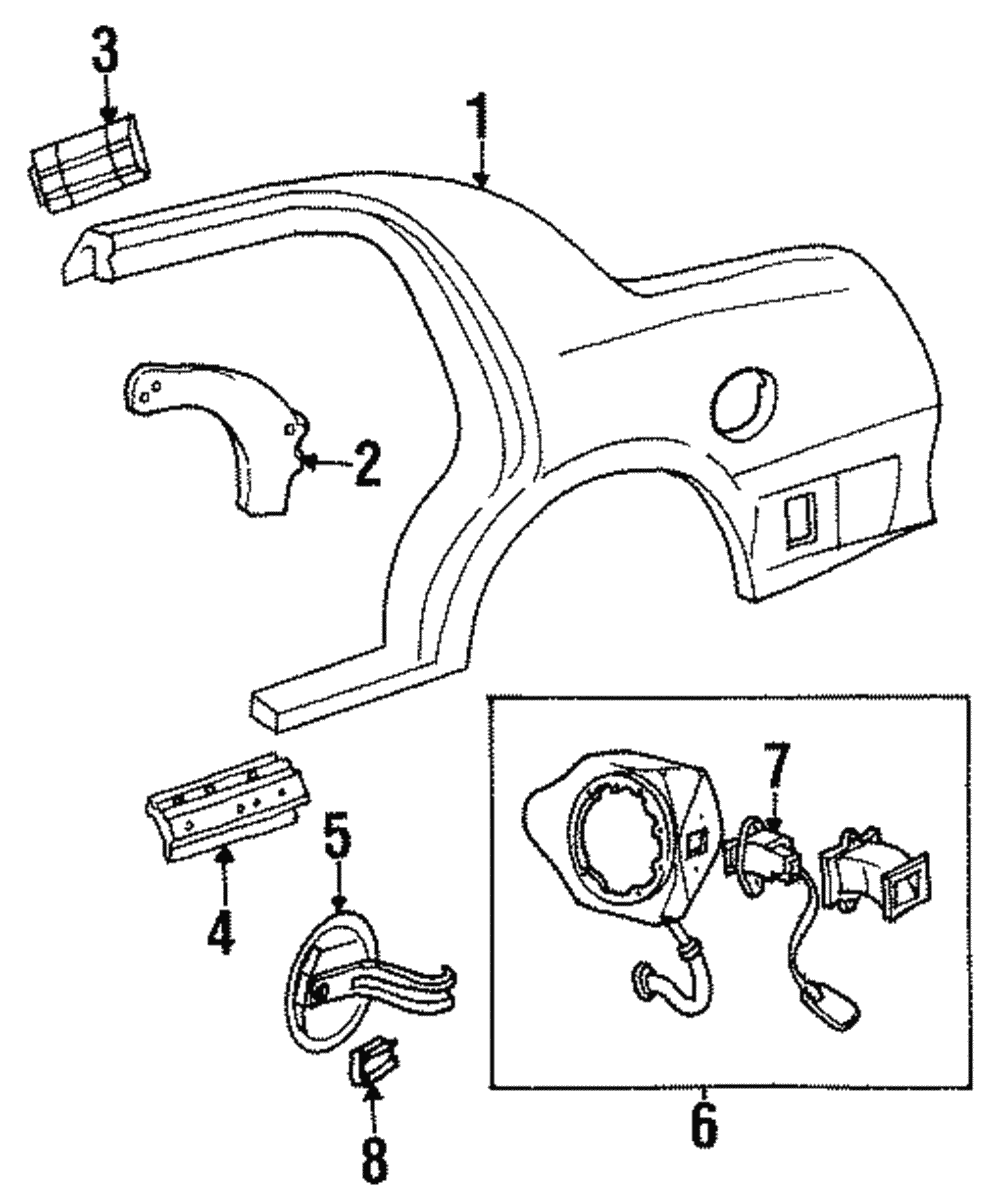 Quarter Extension - Ford (YW1Z-54279C91-BA)