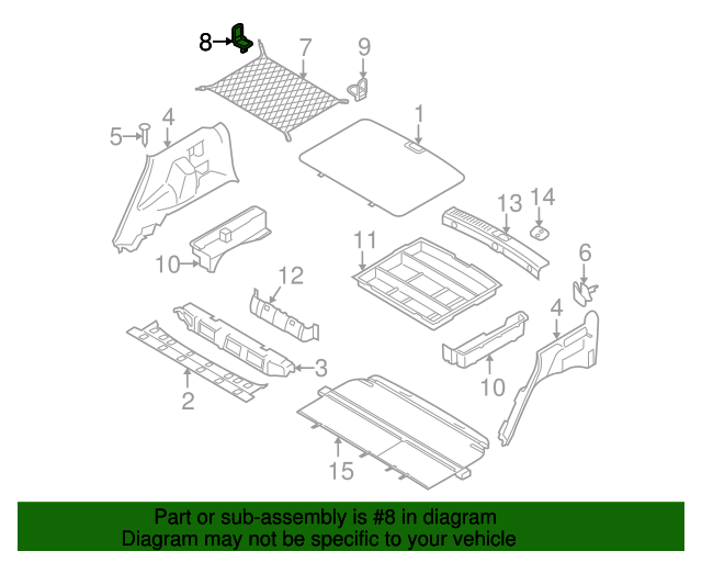 88731-1C000WK - Hanger 2005-2010 Kia Sportage | Kia.Parts Store