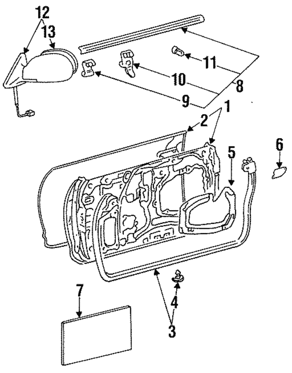Belt Weather-Strip Clip - Toyota (90467-06002)