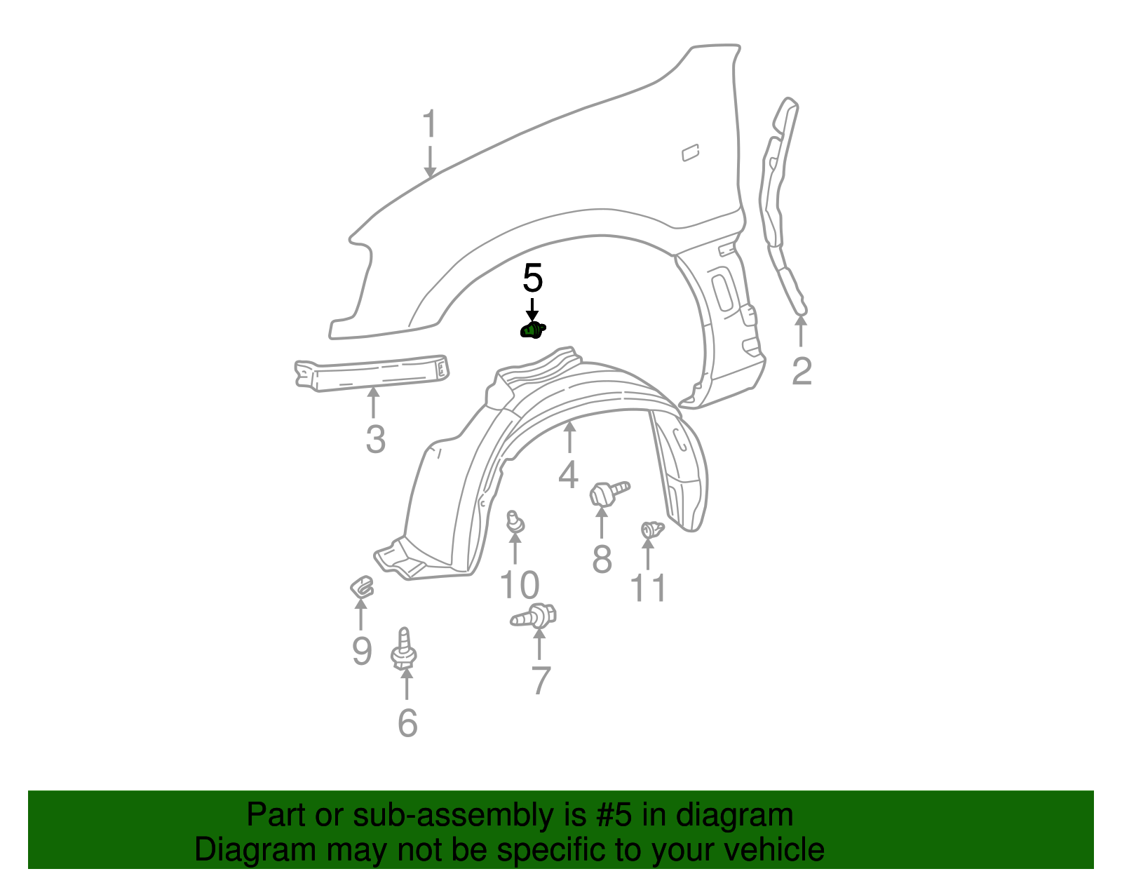 Fender Liner Clip - Scion (53879-44010)