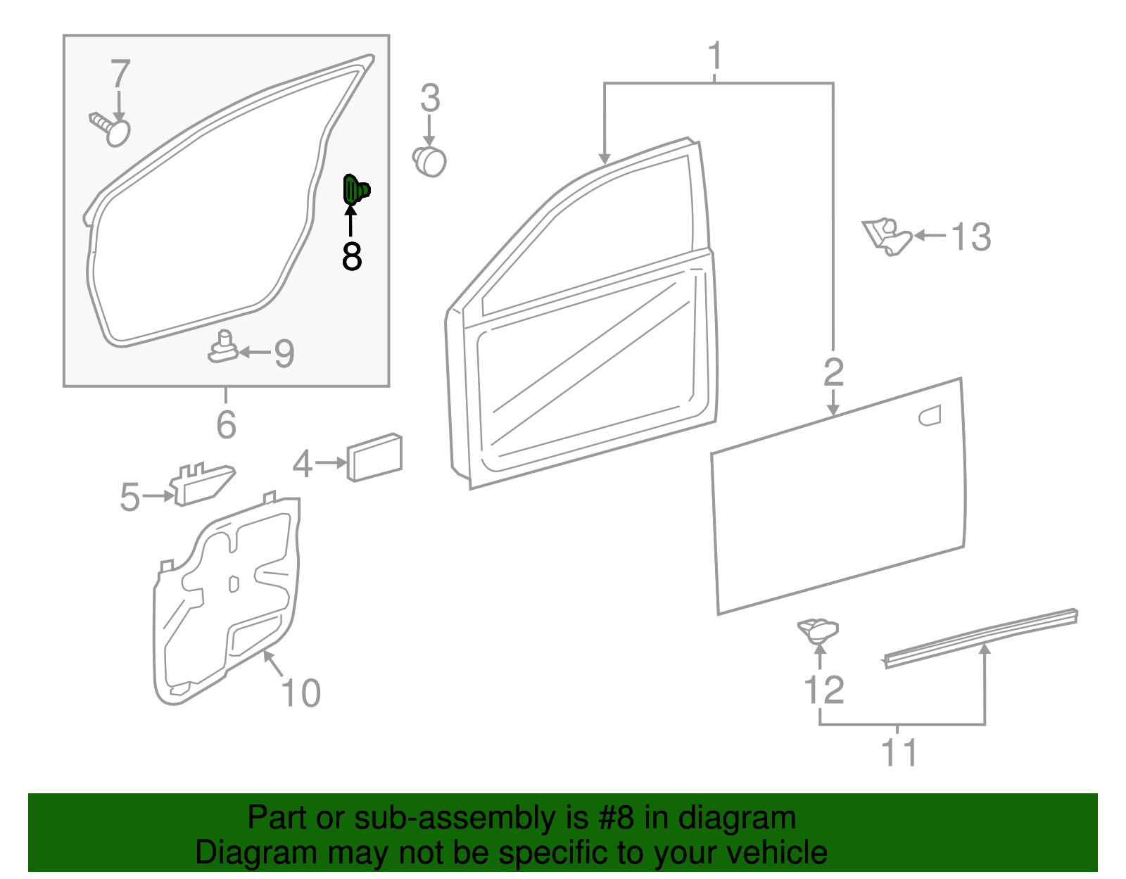 Door Weather-Strip Clip - Scion (90467-04034)
