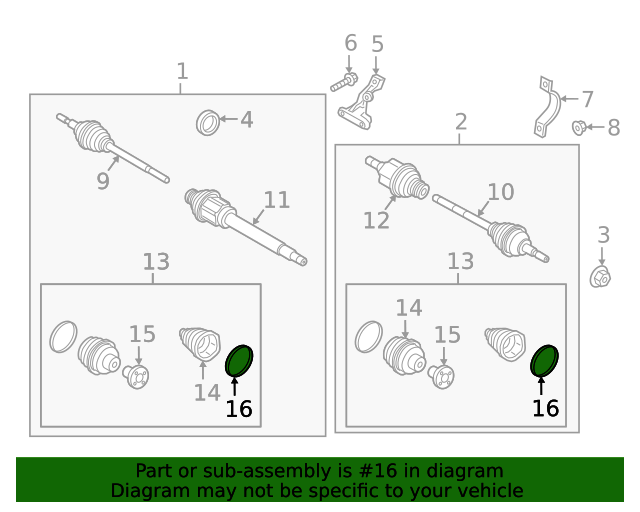 20152019 Ford Cv Joint Boot Band BV6Z3B478A