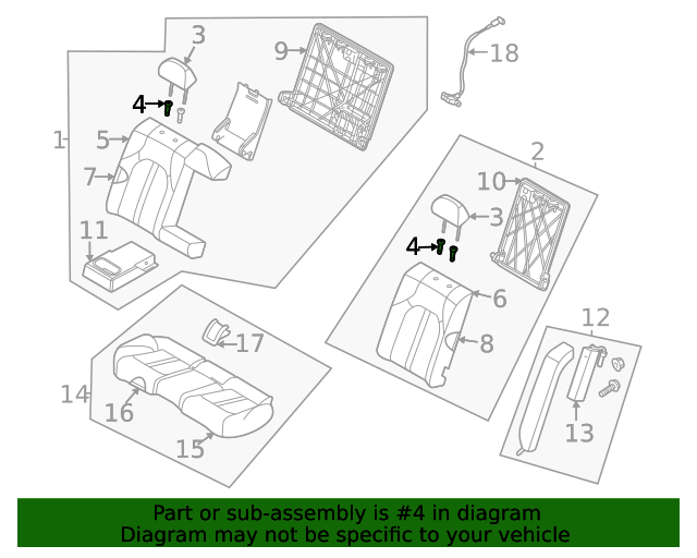 20202021 Hyundai Sonata Headrest Guide 89780L1000MMF OEM Parts Online