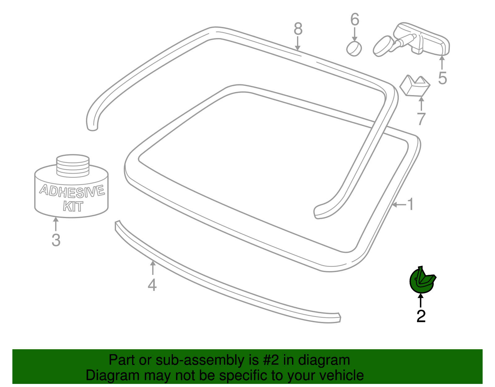 Windshield Support - GM (25689636)