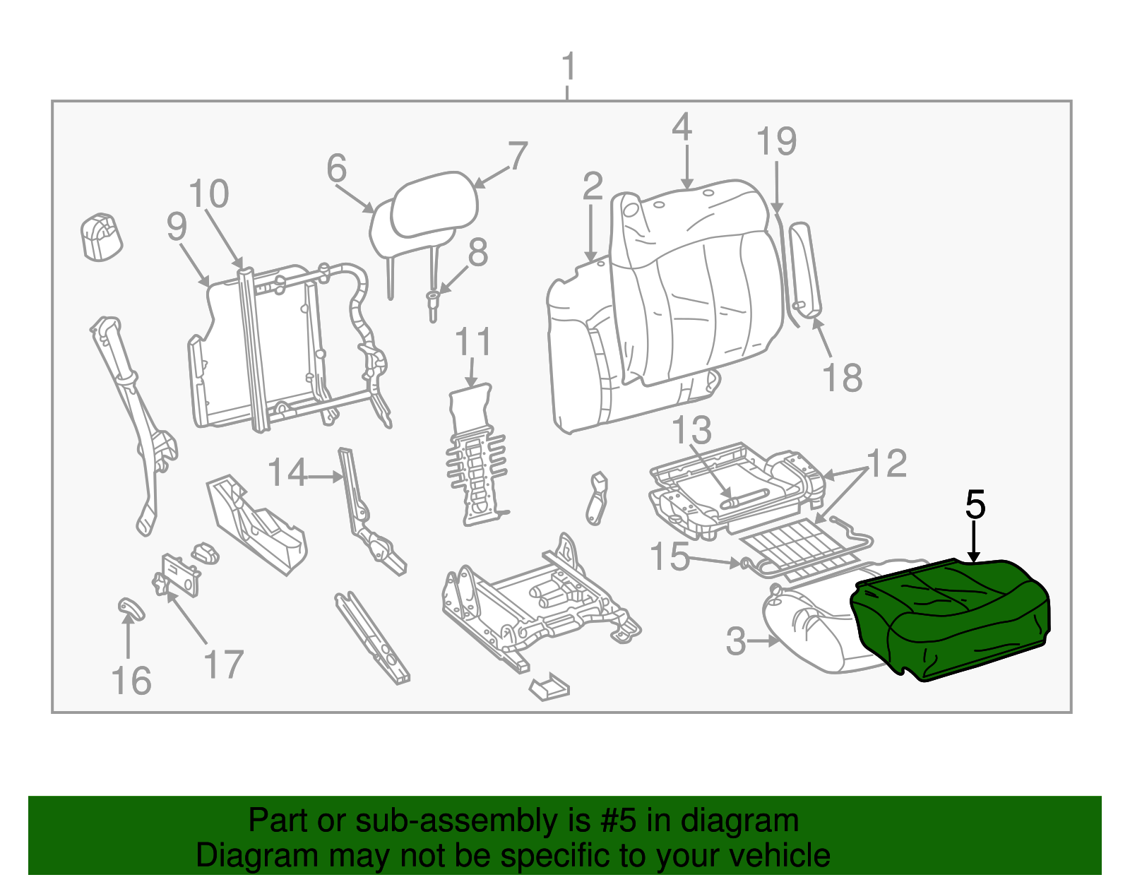 Seat Cover - GM (88934547)