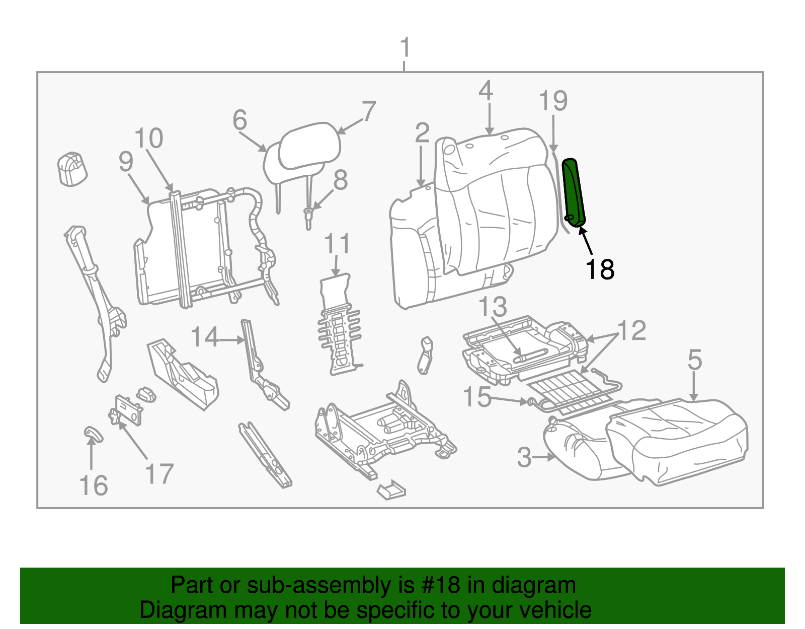 Armrest - GM (88936770)