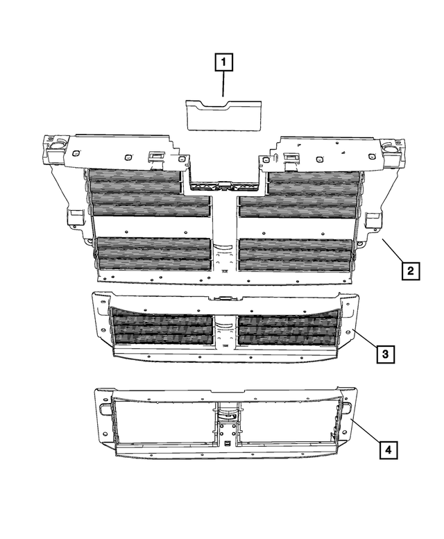 20212023 Jeep Active Shutter Grille 68508765AA Mopar Estores