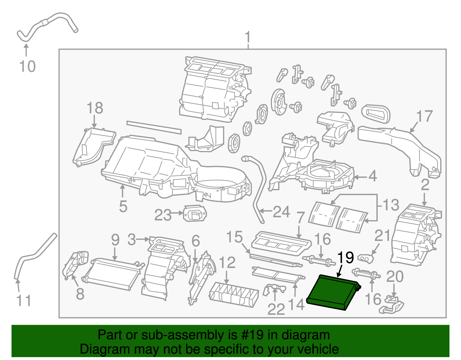 Evaporator Core - Scion (SU003-02121)