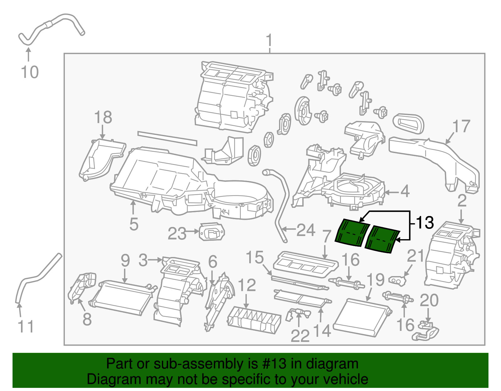 HVAC Mode Door - Scion (SU003-02064)