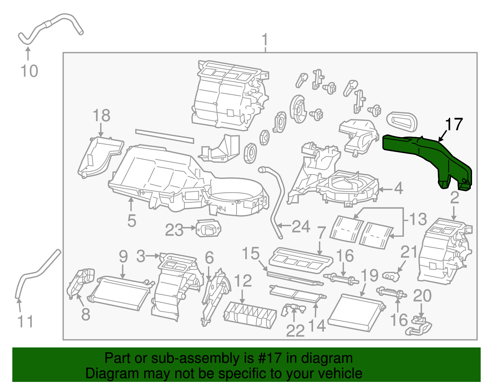 Cabin Air Intake Duct - Scion (SU003-02038)