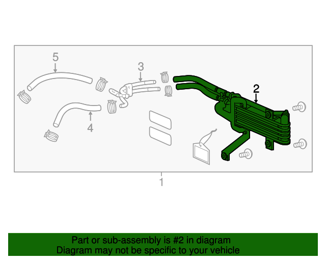 20142015 Acura MDX Trans Cooler 255005J8013 OEM Parts Online