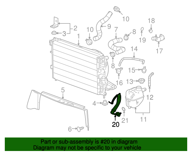 20062009 GM Automatic Transmission Fluid Cooler Line 15781494